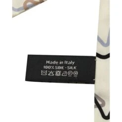 Style Tribute CHANEL Star Printed Slim Bandeau In Ecru Silk -Best Jewelry Store 9080f656c933db1aab82b50cd774ea66