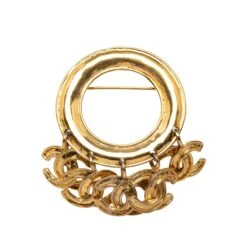 Upteam CHANEL CC Swing Brooch Costume Brooch