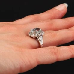 Sarl Baume French 1950s Aquamarine Diamonds 18 Karat White Gold Ring 21 Sarl Baume French 1950s Aquamarine Diamonds 18 Karat White Gold Ring -Best Jewelry Store 9 master 8fee6f36 0e50 4f0d 9ce2 666321345322