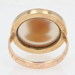 Sarl Baume 20th Century Agate Cameo 18 Karat Rose Gold Antique Ring -Best Jewelry Store 9 master cc74aac4 c2c7 44ad 8f82 9fb59b0f2296