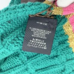 Opherty Ciocci GUCCI Green Cable Knit Unisex Wool And Cashmere Scarf 25 X 180 Cm -Best Jewelry Store 9d0da829 c5fd 5709 bbaa 29b906e26d5a