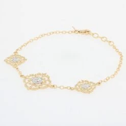 Sarl Baume Modern Diamonds 18 Karat Yellow White Gold Arabesque Bracelet 15 Sarl Baume Modern Diamonds 18 Karat Yellow White Gold Arabesque Bracelet -Best Jewelry Store BG20602 master