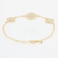 Sarl Baume Modern Diamonds 18 Karat Yellow White Gold Arabesque Bracelet 17 Sarl Baume Modern Diamonds 18 Karat Yellow White Gold Arabesque Bracelet -Best Jewelry Store BG20603 master