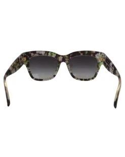 Style Tribute Dolce & Gabbana Women's Black DG4231F Floral Acetate Rectangle Shades Sunglasses -Best Jewelry Store BGGLA1292 5