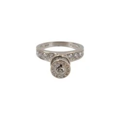 Luxity BVLGARI Diamond B.Zero1 Charm Ring White Gold