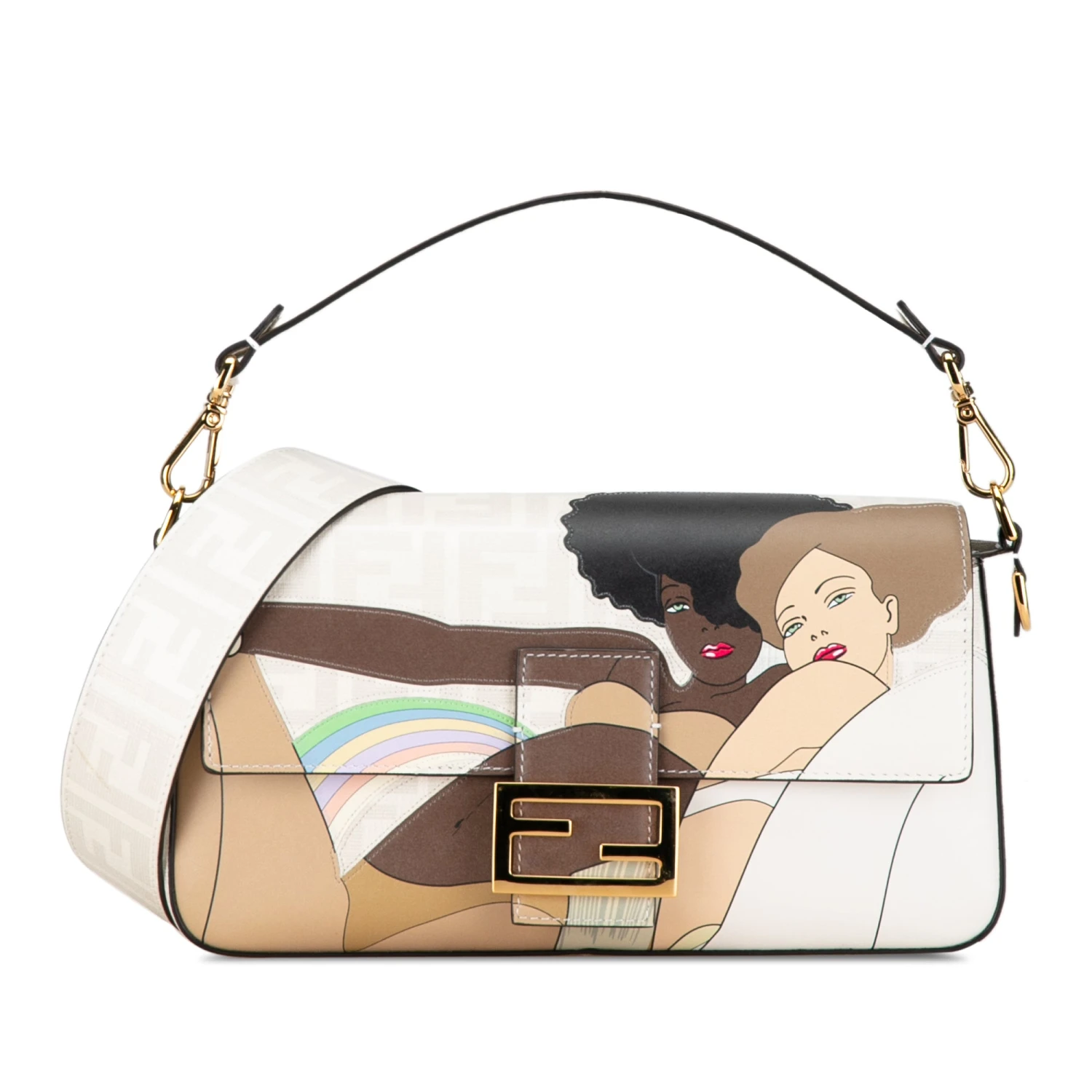 Upteam FENDI Bikini Girls Zucca Baguette Satchel 3 Upteam FENDI Bikini Girls Zucca Baguette Satchel