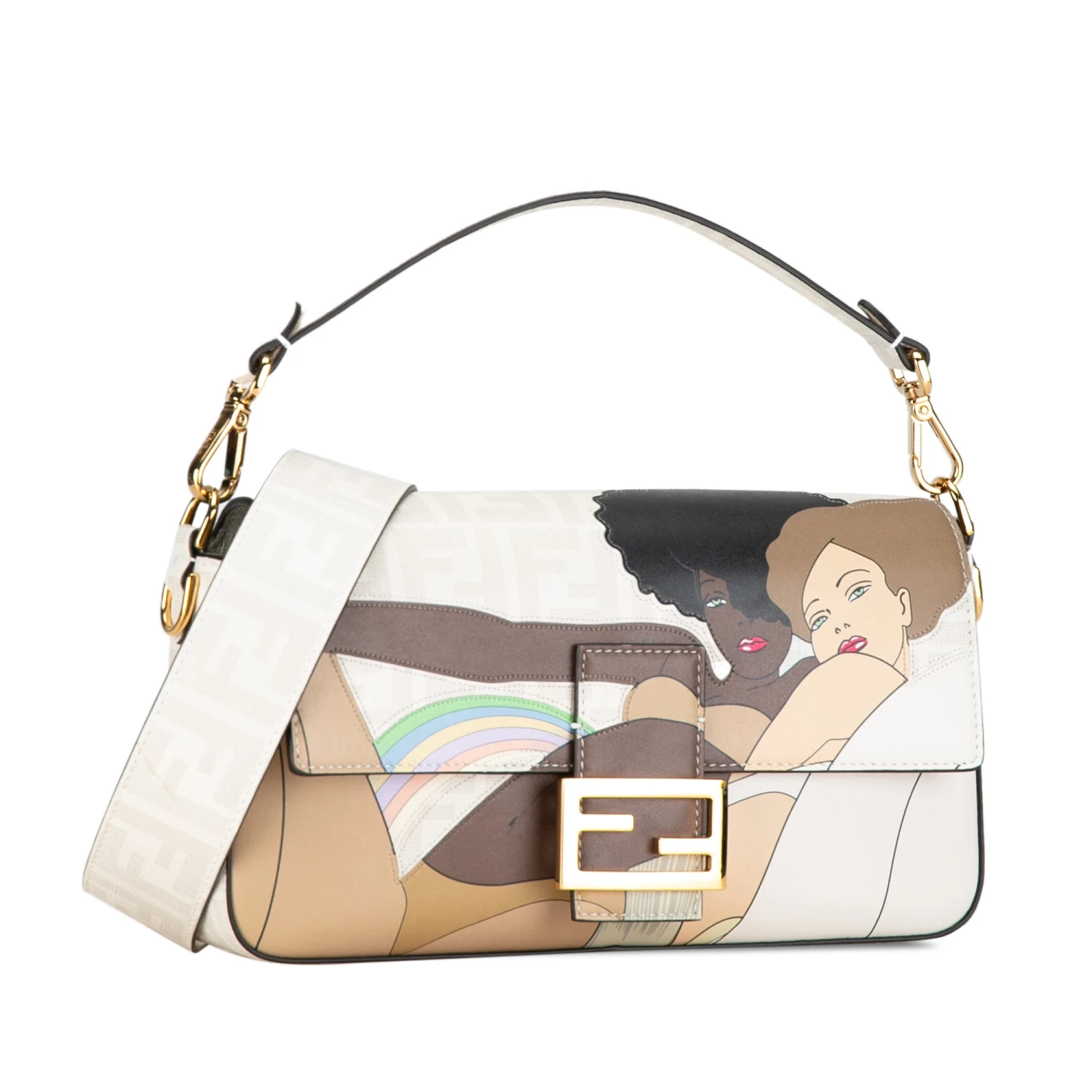 Upteam FENDI Bikini Girls Zucca Baguette Satchel 4 Upteam FENDI Bikini Girls Zucca Baguette Satchel - Image 2