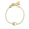 Upteam DIOR D Logo Charm Bracelet Costume Bracelet