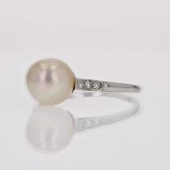 Sarl Baume 1930s Cultured Pearl Diamonds 18 Karat White Gold Art Deco Ring -Best Jewelry Store CV02 master 5ba31fd4 7156 49bc ab68 13440e35e2fa
