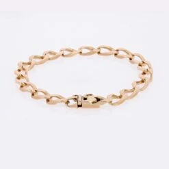 Sarl Baume 1960s Retro 18 Karat Rose Gold Curb Bracelet -Best Jewelry Store CVBR6503 master