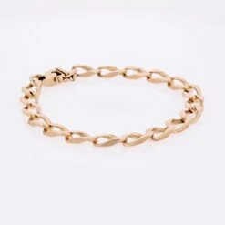 Sarl Baume 1960s Retro 18 Karat Rose Gold Curb Bracelet -Best Jewelry Store CVBR6504 master