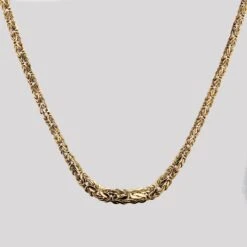 Sarl Baume French Modern 18 Karat Yellow Gold Interlaced Flat Mesh Necklace -Best Jewelry Store CVCO1603 master