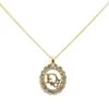 Upteam DIOR Logo Rhinestones Pendant Necklace Costume Necklace -Best Jewelry Store CZXK51TB7R97V65O 1