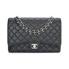 Boutiqi Bags Chanel Double Flap Maxi Black Caviar Silver Hardware 2014 2 Boutiqi Bags Chanel Double Flap Maxi Black Caviar Silver Hardware 2014 -Best Jewelry Store Chanel Black Maxi 1