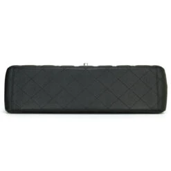 Boutiqi Bags Chanel Double Flap Maxi Black Caviar Silver Hardware 2014 -Best Jewelry Store Chanel Black Maxi 6