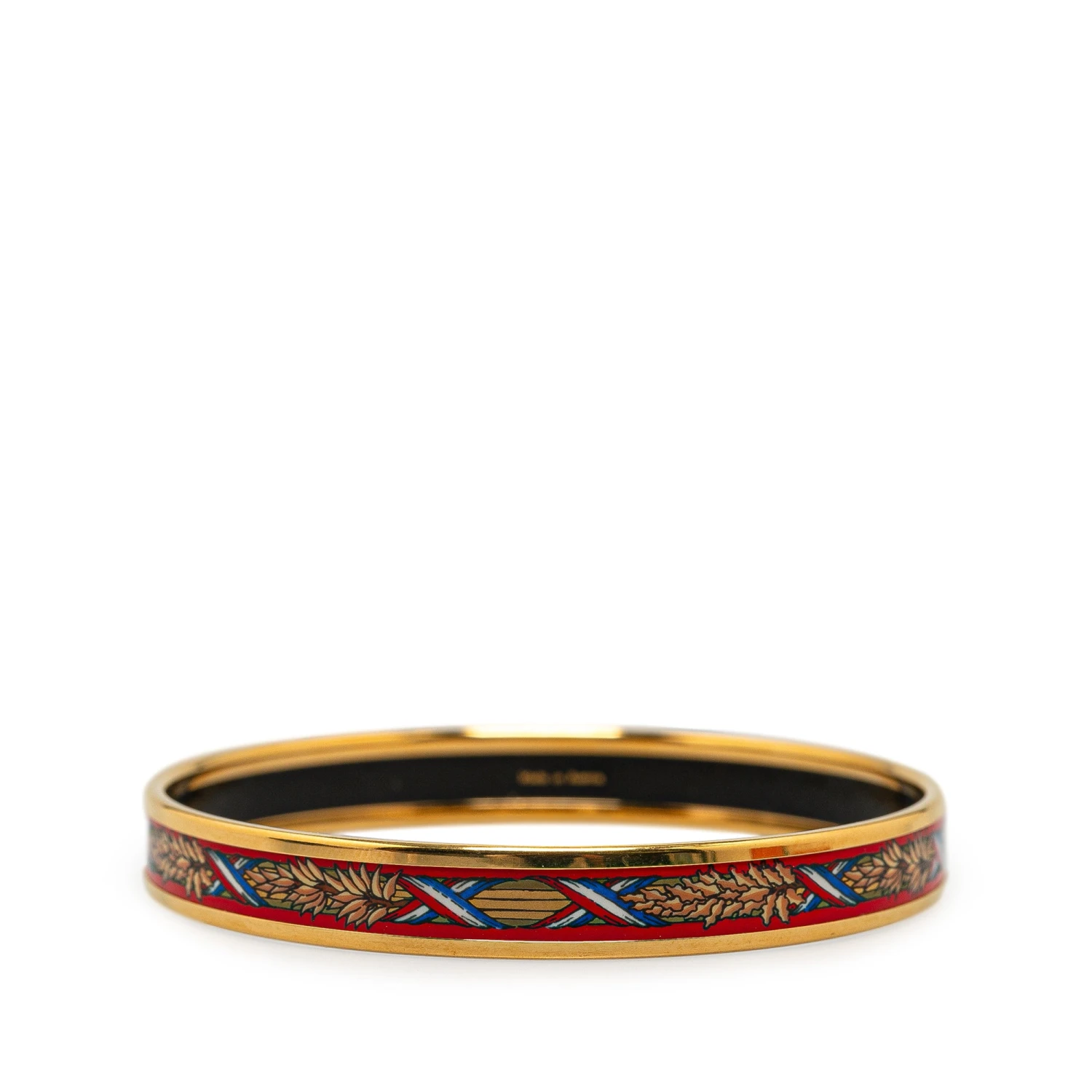 Upteam Hermes Narrow 1789 Liberte Egalite Fraternite Enamel Bangle 75 Costume Bracelet 5 Upteam Hermes Narrow 1789 Liberte Egalite Fraternite Enamel Bangle 75 Costume Bracelet - Image 3