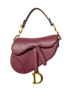 Style Tribute Small Burgundy Saddle Handbag