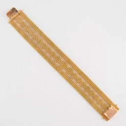 Sarl Baume 1960s Retro 18 Karat Yellow Gold Woven Bracelet -Best Jewelry Store DSC 2790 master