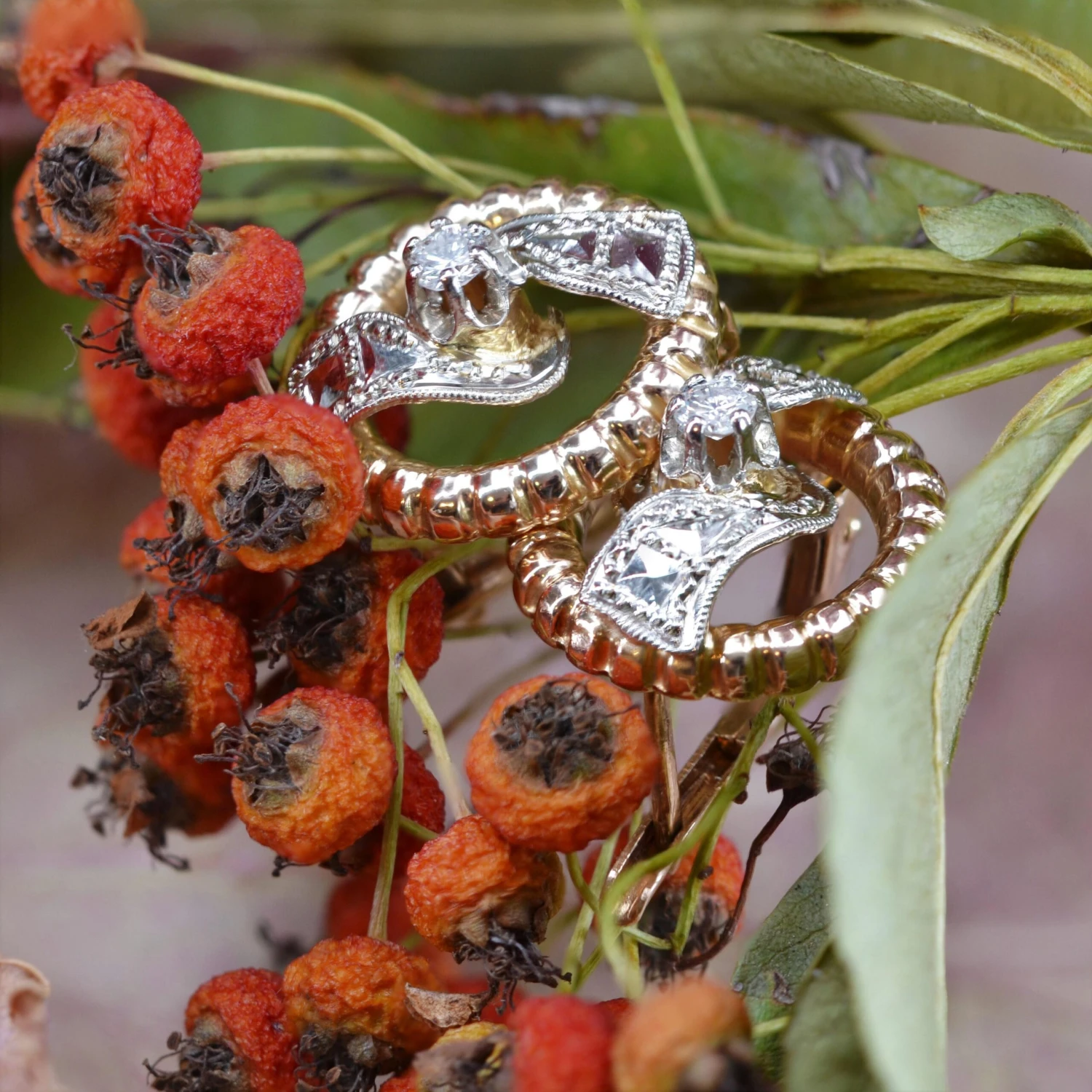 Sarl Baume French 1960s Diamonds 18 Karat Rose White Gold Earrings 10 Sarl Baume French 1960s Diamonds 18 Karat Rose White Gold Earrings - Image 8