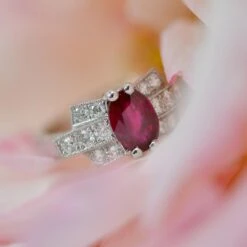 Sarl Baume French Modern Art Deco Style Ruby Diamonds Platinum Ring 30 Sarl Baume French Modern Art Deco Style Ruby Diamonds Platinum Ring -Best Jewelry Store DSC 6982 master