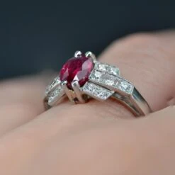Sarl Baume French Modern Art Deco Style Ruby Diamonds Platinum Ring 31 Sarl Baume French Modern Art Deco Style Ruby Diamonds Platinum Ring -Best Jewelry Store DSC 7009 master