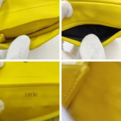 Her Age DIOR Dior Dior Saddle Pouch Key Ring In Fluorescent Yellow Leather 10 Her Age DIOR Dior Dior Saddle Pouch Key Ring In Fluorescent Yellow Leather -Best Jewelry Store Dior portachiavi pouch Saddle in pelle giallo fluo extra big 4658 641