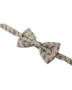 Style Tribute Dolce & Gabbana Men's Gray 100% Silk Adjustable Neck Papillon Bow Tie -Best Jewelry Store FT3557 3 P