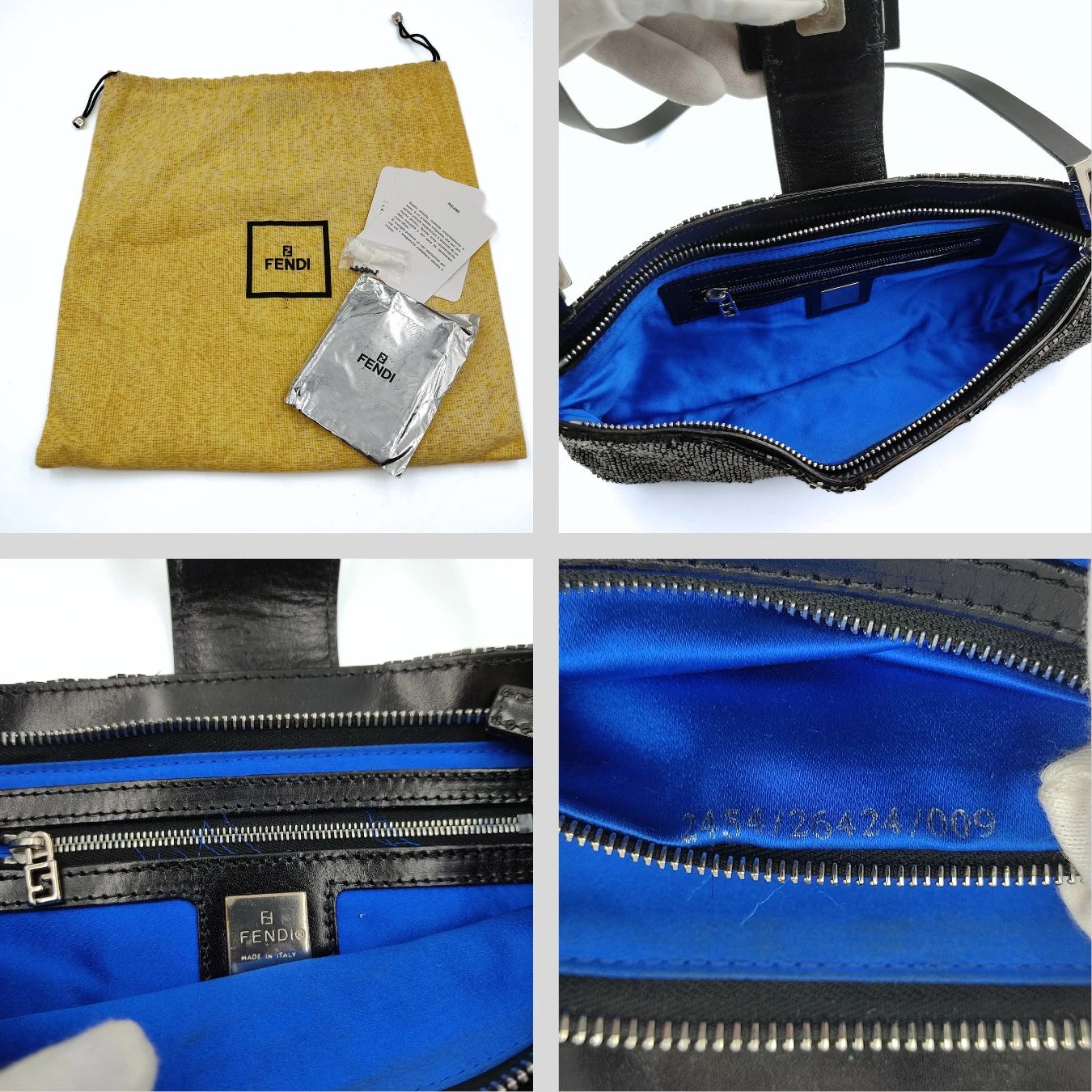 Vintage APT FENDI Baguette Shoulder Bag In Coral And Black Leather 9 Vintage APT FENDI Baguette Shoulder Bag In Coral And Black Leather - Image 7