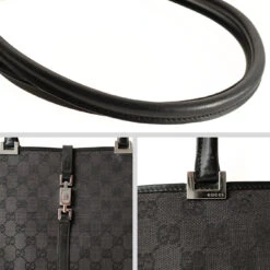 Her Age GUCCI Gucci Gucci Vintage Jackie Shoulder Bag In Black Canvas And Leather 12 Her Age GUCCI Gucci Gucci Vintage Jackie Shoulder Bag In Black Canvas And Leather -Best Jewelry Store Gucci borsa a spalla Jackie vintage in tela e pelle nera extra big 6649 105 1b9a3d5d e52a 451d 82d3 c4242112f127
