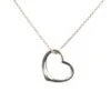 Upteam Tiffany Sterling Silver Open Heart Pendant Necklace -Best Jewelry Store H4DXZNM5YRKO4JOJ 1