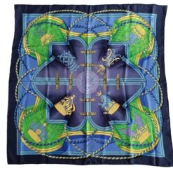 Vintage APT HERMeS Hermes Grande Tenue Silk Scarf 89x89 10 Vintage APT HERMeS Hermes Grande Tenue Silk Scarf 89x89 -Best Jewelry Store Hermes foulard in seta Grande Tenue in seta 89x89 extra big 6416 725