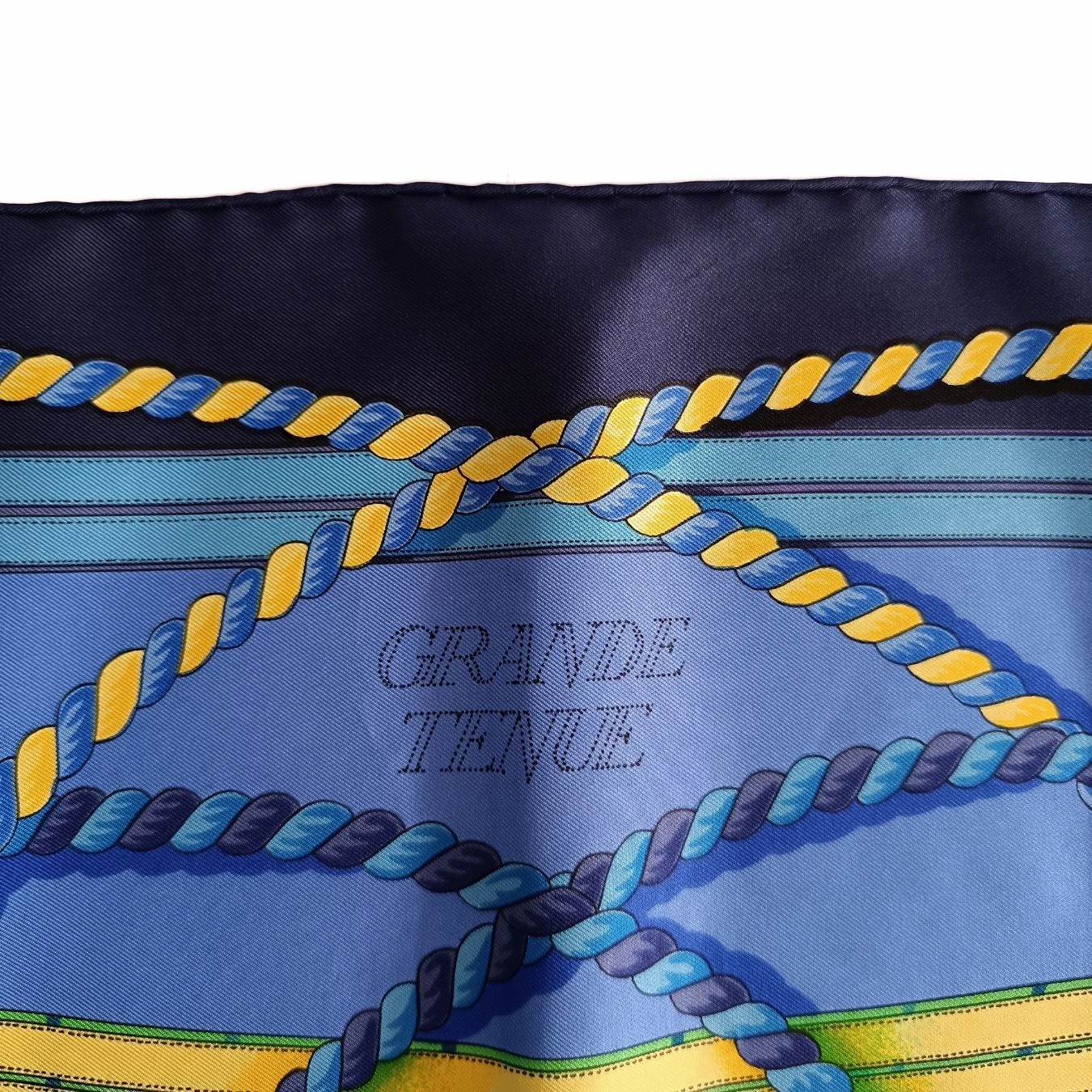 Vintage APT HERMeS Hermes Grande Tenue Silk Scarf 89x89 7 Vintage APT HERMeS Hermes Grande Tenue Silk Scarf 89x89 - Image 5