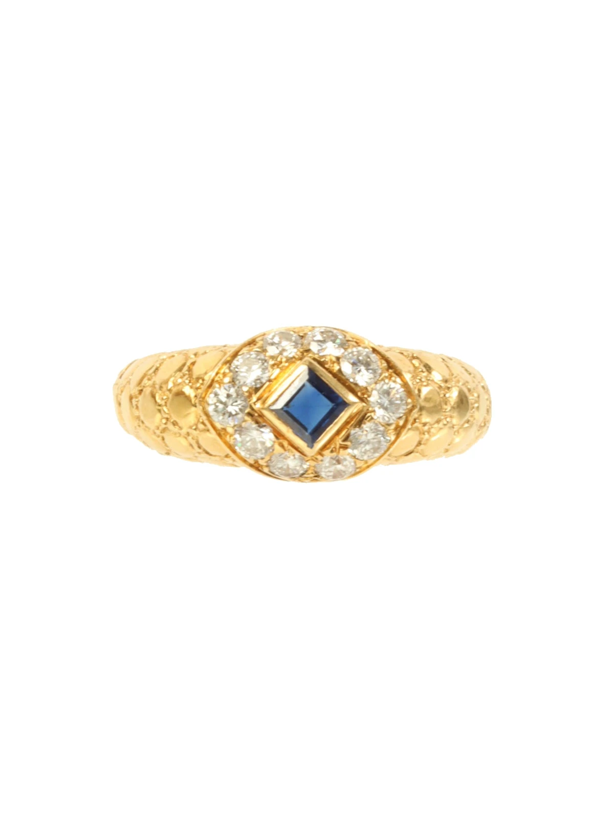 QOO Vintage VAN CLEEF & ARPELS 18K Sapphire Diamond Ring Gold/Blue 3 QOO Vintage VAN CLEEF & ARPELS 18K Sapphire Diamond Ring Gold/Blue