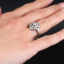 Sarl Baume French 1930s Art Deco Style Diamonds 18 Karat White Gold Ring -Best Jewelry Store IMG 1071 master 0dab399d 560a 4197 b2da 725d11750f17