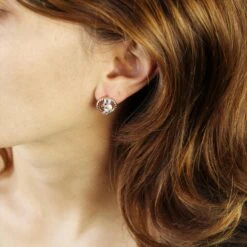 Sarl Baume French 1960s Diamonds 18 Karat Rose White Gold Earrings 21 Sarl Baume French 1960s Diamonds 18 Karat Rose White Gold Earrings -Best Jewelry Store IMG 1087 master