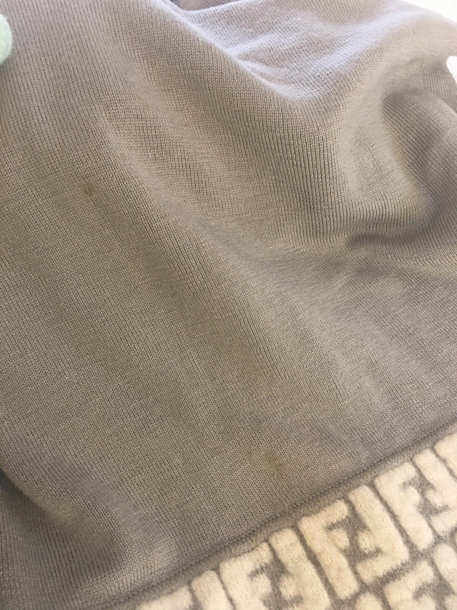 Fancy Lux FENDI Scarf In Grey Fabric 4 Fancy Lux FENDI Scarf In Grey Fabric - Image 2