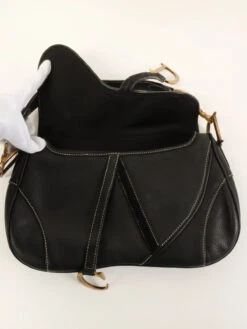 QOO Vintage DIOR Leather Saddle Bag Black -Best Jewelry Store IMG 2075