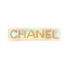 QOO Vintage CHANEL 1997 Made Logo Hair Clip Aurora