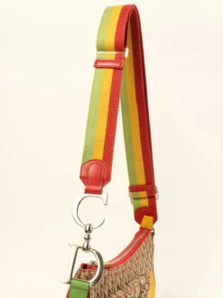 QOO Vintage DIOR Rasta Trotter Double Saddle Shoulder Bag Brown/Multi -Best Jewelry Store IMG 2429