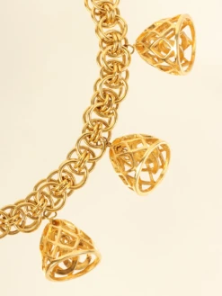 QOO Vintage CHANEL Bird Cage Cc Mark Swing Necklace Gold -Best Jewelry Store IMG 3040