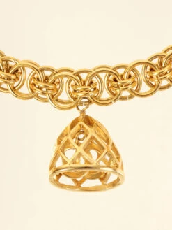 QOO Vintage CHANEL Bird Cage Cc Mark Swing Necklace Gold -Best Jewelry Store IMG 3041