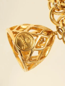 QOO Vintage CHANEL Bird Cage Cc Mark Swing Necklace Gold -Best Jewelry Store IMG 3043