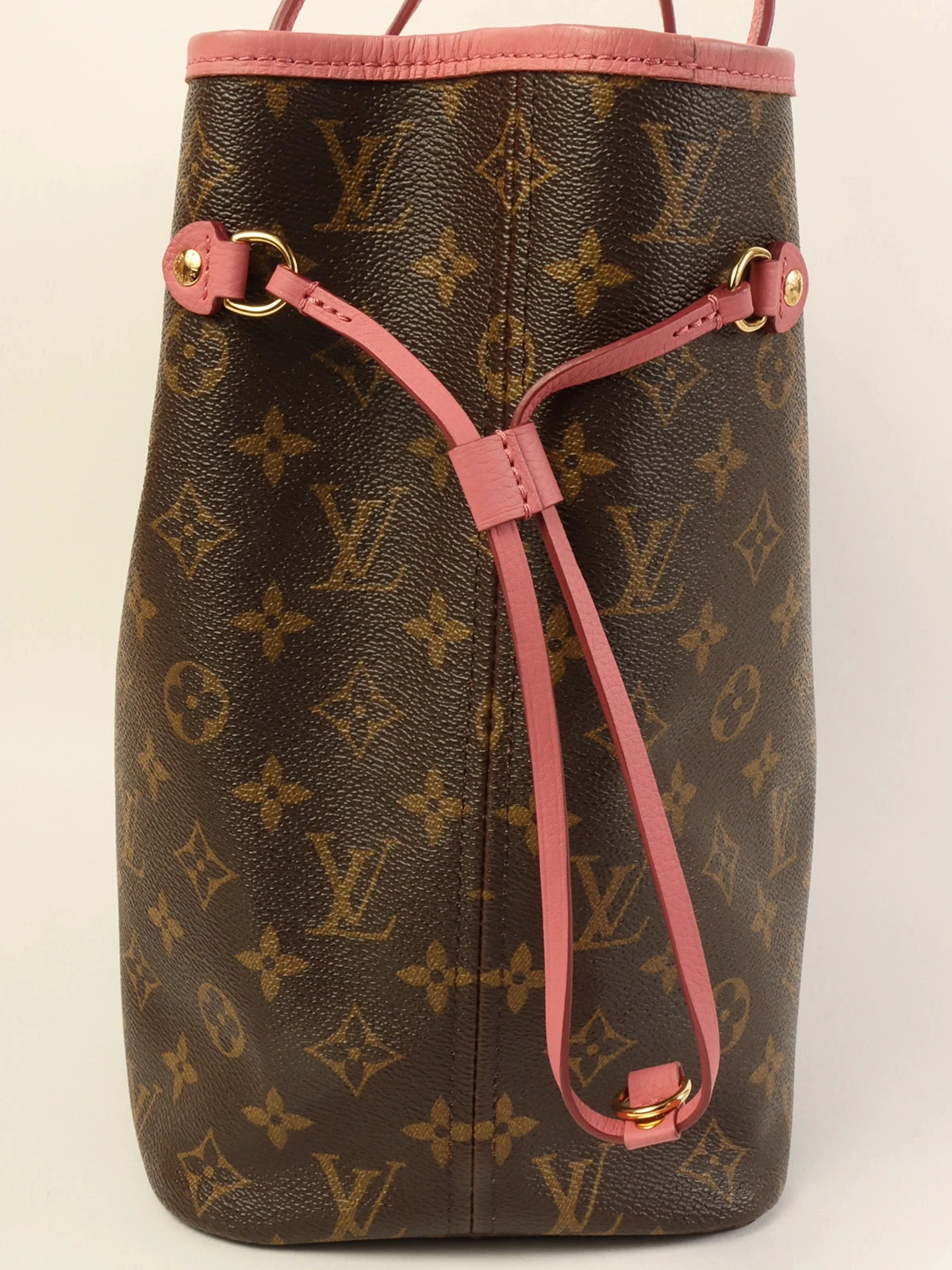 QOO Vintage LOUIS VUITTON 2013 Made Canvas Monogram Ikat Flower Neverfull Mm Brown/Pink 5 QOO Vintage LOUIS VUITTON 2013 Made Canvas Monogram Ikat Flower Neverfull Mm Brown/Pink - Image 3