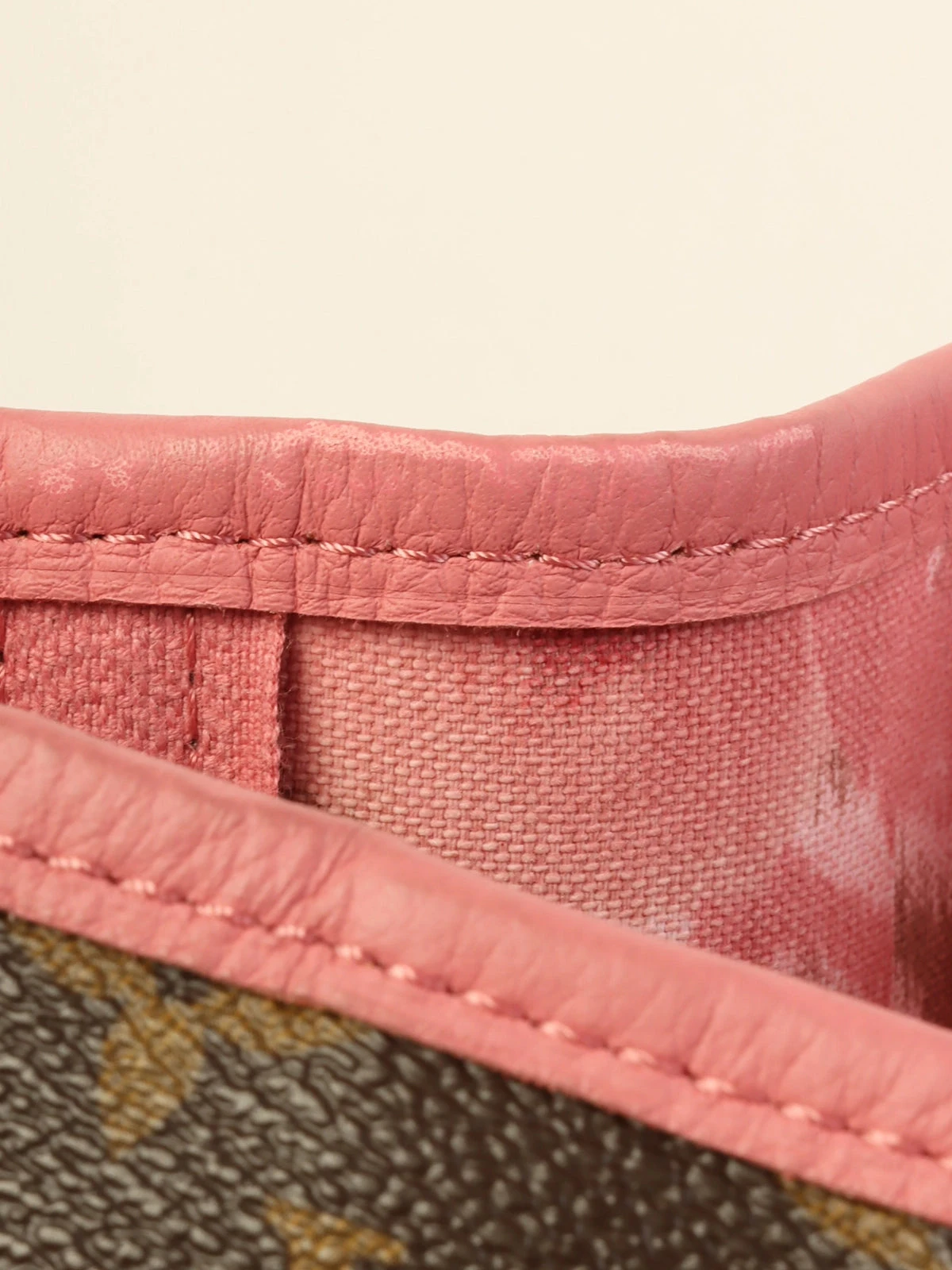 QOO Vintage LOUIS VUITTON 2013 Made Canvas Monogram Ikat Flower Neverfull Mm Brown/Pink 14 QOO Vintage LOUIS VUITTON 2013 Made Canvas Monogram Ikat Flower Neverfull Mm Brown/Pink - Image 12