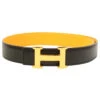 QOO Vintage HERMES 1998 Made Constance Belt Black/Yellow 2 QOO Vintage HERMES 1998 Made Constance Belt Black/Yellow -Best Jewelry Store IMG 3310