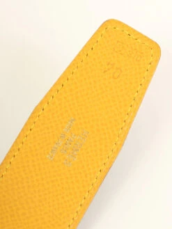 QOO Vintage HERMES 1998 Made Constance Belt Black/Yellow -Best Jewelry Store IMG 3319