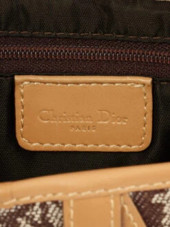 QOO Vintage DIOR Trotter Pattern Saddle Bag Brown -Best Jewelry Store IMG 3797
