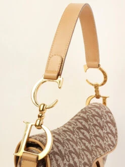 QOO Vintage DIOR Trotter Pattern Saddle Bag Brown -Best Jewelry Store IMG 3804