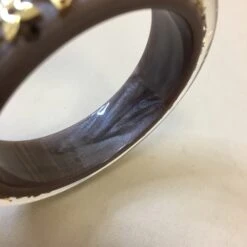 Luxcellent Louis Vuitton Brown Monogram Inclusion Bangle Sku# 68854 -Best Jewelry Store IMG 4310