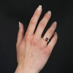 Sarl Baume New Art Deco Style Natural Vivid Red Spinel Diamonds 18 Karat White Gold Ring 22 Sarl Baume New Art Deco Style Natural Vivid Red Spinel Diamonds 18 Karat White Gold Ring -Best Jewelry Store IMG 5243 master